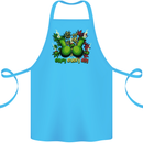 Weed Enjoy Every Day Cannabis Drugs Bong Cotton Apron 100% Organic Turquoise