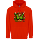 Weed Enjoy Every Day Cannabis Drugs Bong Mens 80% Cotton Hoodie Bright Red