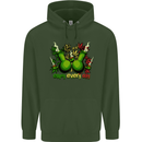 Weed Enjoy Every Day Cannabis Drugs Bong Mens 80% Cotton Hoodie Forest Green
