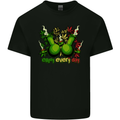 Weed Enjoy Every Day Cannabis Drugs Bong Mens Cotton T-Shirt Tee Top Black