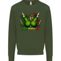 Weed Enjoy Every Day Cannabis Drugs Bong Mens Sweatshirt Jumper Forest Green