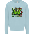 Weed Enjoy Every Day Cannabis Drugs Bong Mens Sweatshirt Jumper Light Blue
