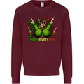 Weed Enjoy Every Day Cannabis Drugs Bong Mens Sweatshirt Jumper Maroon
