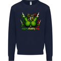Weed Enjoy Every Day Cannabis Drugs Bong Mens Sweatshirt Jumper Navy Blue