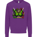 Weed Enjoy Every Day Cannabis Drugs Bong Mens Sweatshirt Jumper Purple