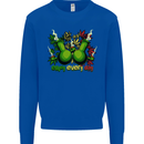 Weed Enjoy Every Day Cannabis Drugs Bong Mens Sweatshirt Jumper Royal Blue
