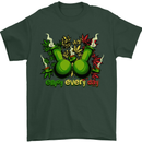 Weed Enjoy Every Day Cannabis Drugs Bong Mens T-Shirt 100% Cotton Forest Green