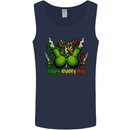 Weed Enjoy Every Day Cannabis Drugs Bong Mens Vest Tank Top Navy Blue