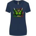 Weed Enjoy Every Day Cannabis Drugs Bong Womens Wider Cut T-Shirt Navy Blue