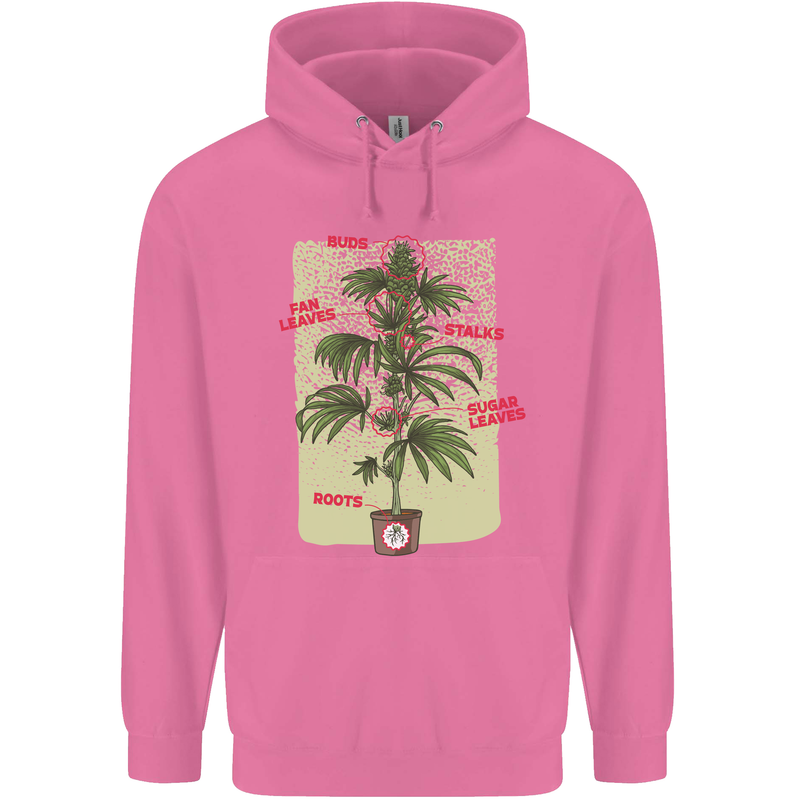 Weed Plant Cannabis Bud Drugs Marijuana Childrens Kids Hoodie Azalea