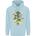 Weed Plant Cannabis Bud Drugs Marijuana Childrens Kids Hoodie Light Blue