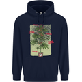 Weed Plant Cannabis Bud Drugs Marijuana Childrens Kids Hoodie Navy Blue