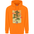 Weed Plant Cannabis Bud Drugs Marijuana Childrens Kids Hoodie Orange