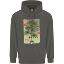 Weed Plant Cannabis Bud Drugs Marijuana Childrens Kids Hoodie Storm Grey
