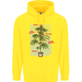 Weed Plant Cannabis Bud Drugs Marijuana Childrens Kids Hoodie Yellow