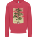 Weed Plant Cannabis Bud Drugs Marijuana Kids Sweatshirt Jumper Heliconia