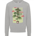 Weed Plant Cannabis Bud Drugs Marijuana Kids Sweatshirt Jumper Sports Grey