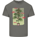 Weed Plant Cannabis Bud Drugs Marijuana Kids T-Shirt Childrens Charcoal