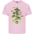 Weed Plant Cannabis Bud Drugs Marijuana Kids T-Shirt Childrens Light Pink