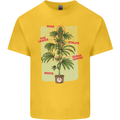Weed Plant Cannabis Bud Drugs Marijuana Kids T-Shirt Childrens Yellow