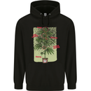 Weed Plant Cannabis Bud Drugs Marijuana Mens 80% Cotton Hoodie Black