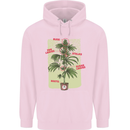 Weed Plant Cannabis Bud Drugs Marijuana Mens 80% Cotton Hoodie Light Pink