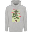 Weed Plant Cannabis Bud Drugs Marijuana Mens 80% Cotton Hoodie Sports Grey
