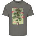 Weed Plant Cannabis Bud Drugs Marijuana Mens Cotton T-Shirt Tee Top Charcoal