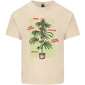 Weed Plant Cannabis Bud Drugs Marijuana Mens Cotton T-Shirt Tee Top Natural