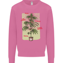 Weed Plant Cannabis Bud Drugs Marijuana Mens Sweatshirt Jumper Azalea