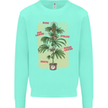 Weed Plant Cannabis Bud Drugs Marijuana Mens Sweatshirt Jumper Peppermint