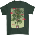 Weed Plant Cannabis Bud Drugs Marijuana Mens T-Shirt 100% Cotton Forest Green