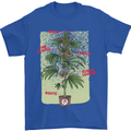 Weed Plant Cannabis Bud Drugs Marijuana Mens T-Shirt 100% Cotton Royal Blue