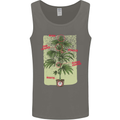 Weed Plant Cannabis Bud Drugs Marijuana Mens Vest Tank Top Charcoal