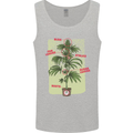 Weed Plant Cannabis Bud Drugs Marijuana Mens Vest Tank Top Sports Grey