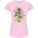 Weed Plant Cannabis Bud Drugs Marijuana Womens Petite Cut T-Shirt Light Pink