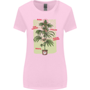 Weed Plant Cannabis Bud Drugs Marijuana Womens Wider Cut T-Shirt Light Pink