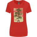 Weed Plant Cannabis Bud Drugs Marijuana Womens Wider Cut T-Shirt Red