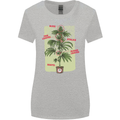 Weed Plant Cannabis Bud Drugs Marijuana Womens Wider Cut T-Shirt Sports Grey