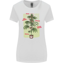 Weed Plant Cannabis Bud Drugs Marijuana Womens Wider Cut T-Shirt White