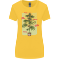 Weed Plant Cannabis Bud Drugs Marijuana Womens Wider Cut T-Shirt Yellow