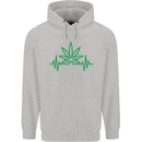 Weed Pulse Heart Cannabis Drugs ECG Childrens Kids Hoodie Sports Grey