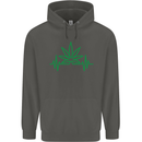 Weed Pulse Heart Cannabis Drugs ECG Childrens Kids Hoodie Storm Grey