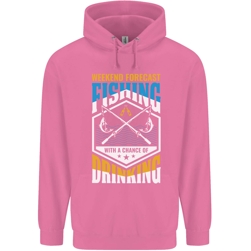 Weekend Fishing Funny Alcohol Beer Childrens Kids Hoodie Azalea