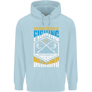 Weekend Fishing Funny Alcohol Beer Childrens Kids Hoodie Light Blue