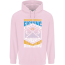 Weekend Fishing Funny Alcohol Beer Childrens Kids Hoodie Light Pink