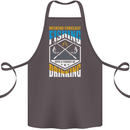 Weekend Fishing Funny Alcohol Beer Cotton Apron 100% Organic Dark Grey