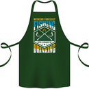Weekend Fishing Funny Alcohol Beer Cotton Apron 100% Organic Forest Green