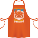 Weekend Fishing Funny Alcohol Beer Cotton Apron 100% Organic Orange