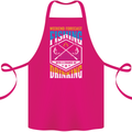 Weekend Fishing Funny Alcohol Beer Cotton Apron 100% Organic Pink